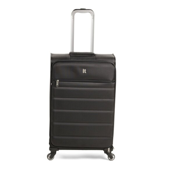 IT LUGGAGE Black 26in Striving Softside Spinner - Picture 1 of 2